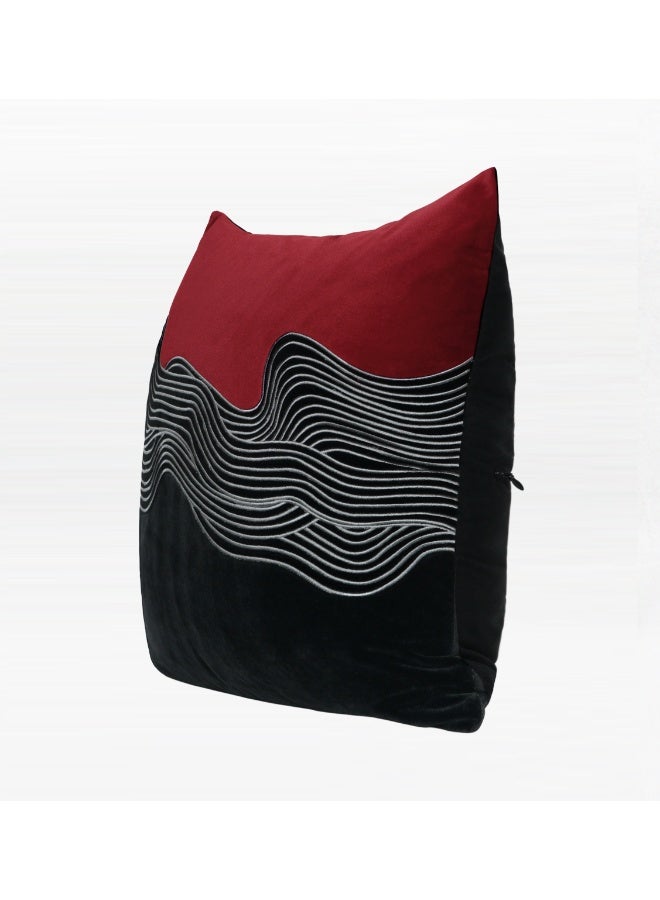 Scarlet Swirl Harmony Cushion