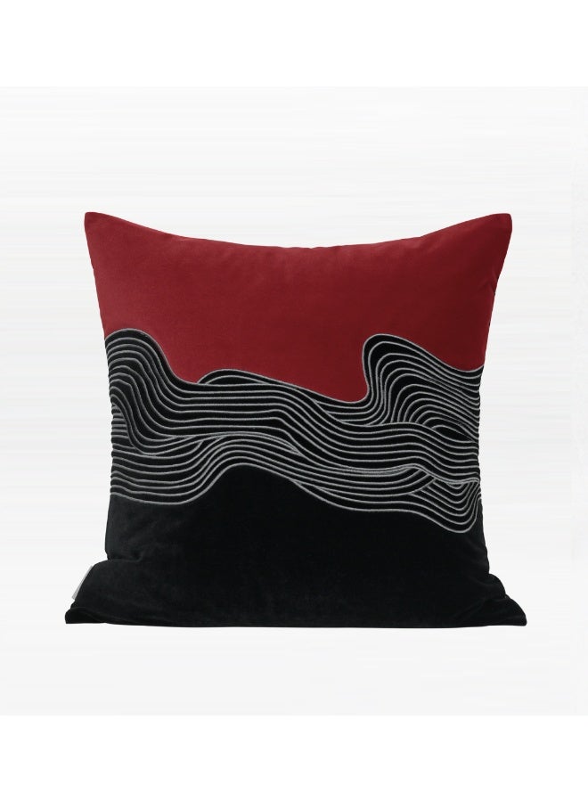 Scarlet Swirl Harmony Cushion