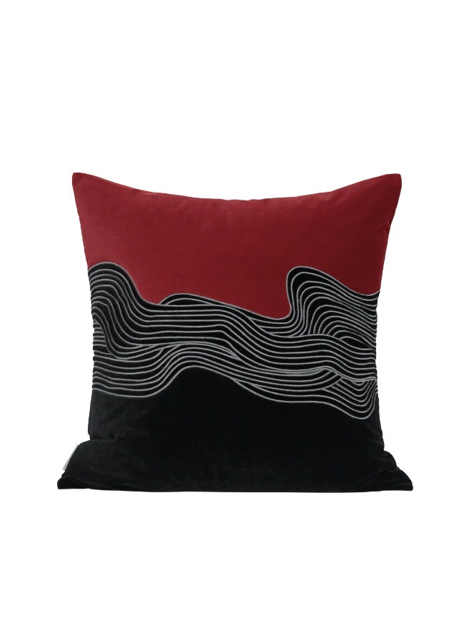 Scarlet Swirl Harmony Cushion