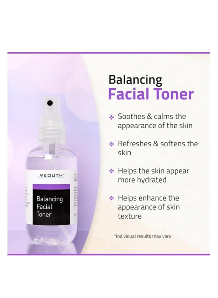 Yeouth Balancing Facial Toner With Chamomile,allantoin, Alcloxa, 3.4oz