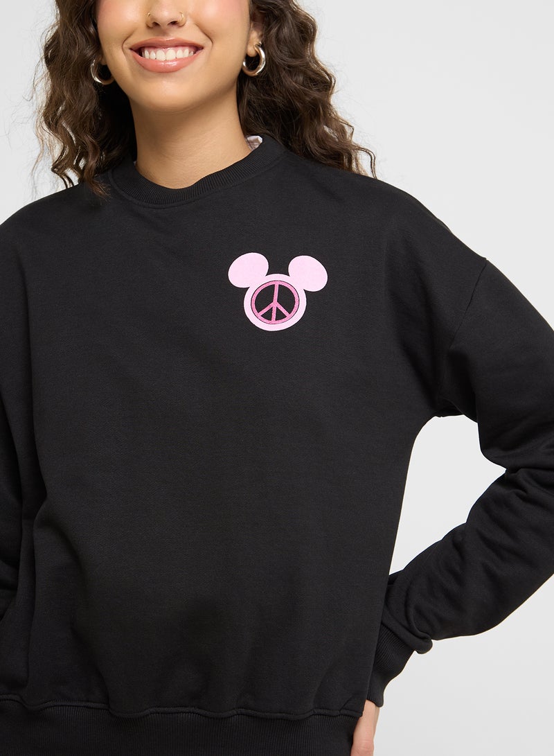 Mickey Garment Dye Oversize Sweatshirt