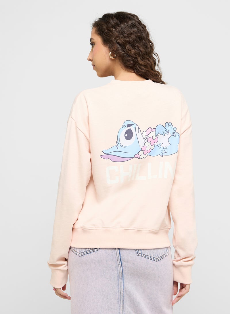 Stitch Oversize Graphic Sweatshirt