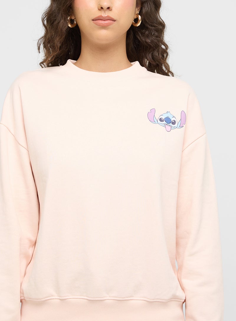 Stitch Oversize Graphic Sweatshirt