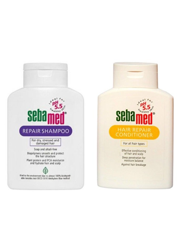 Sebamed Hair Repair Shampoo 200ml And Conditioner 200ml