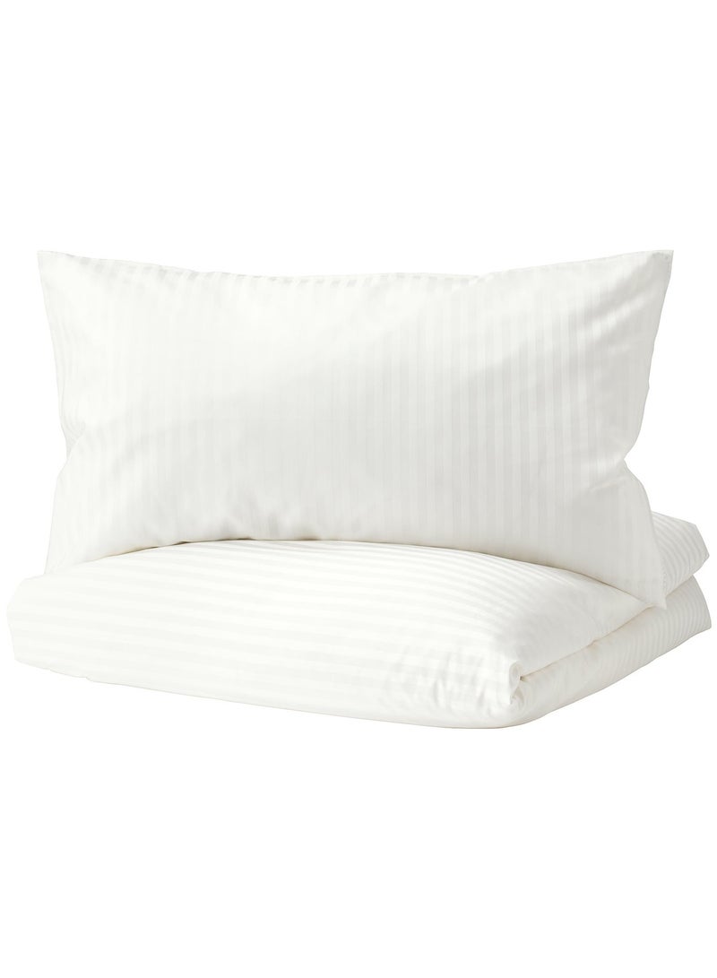 Nattjasmin Duvet Cover And 2 Pillowcases White 240X220/50X80 Cm