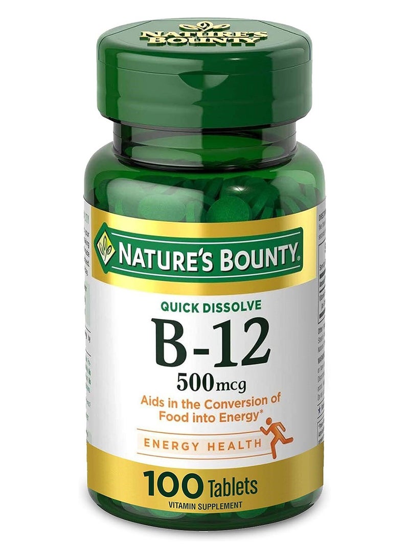 Vit B-12 Sublingual.500.Mcg.100.Tab