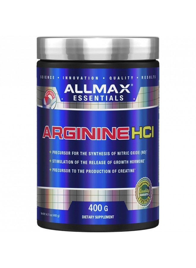 ALLMAX Nutrition Arginine, L - Arginine Powder for Men and Women, Provides Cardiovascular Support & Muscle Growth, Helps Improve Synthesis of Nitric Oxide & Blood Flow, 400 grams