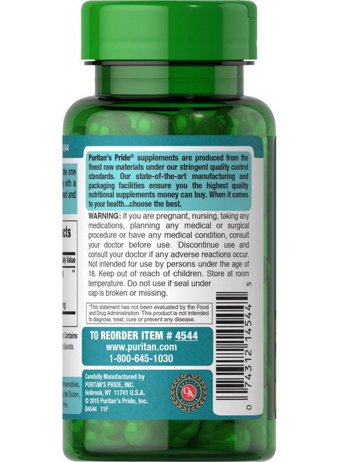 Puritan's Pride Ginkgo Biloba Standardized Extract 120 mg-100 Capsules
