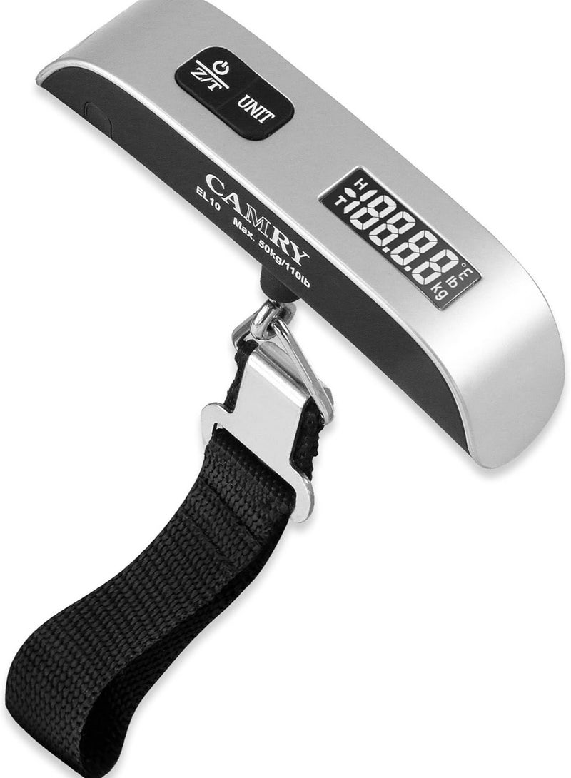 Camry Digital Luggage Scale Up tp 50 kg, Silver EL10-31P