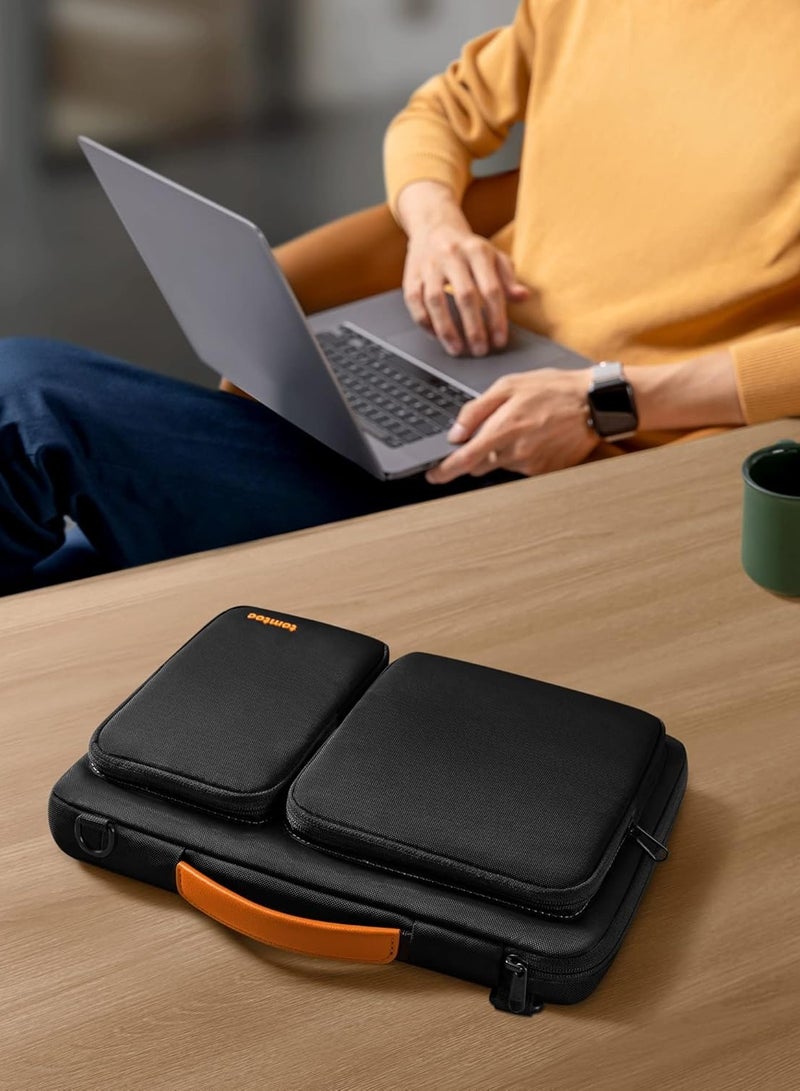 360 Protective Laptop Shoulder Bag for 16-inch MacBook Pro M3/M2/M1 Pro/Max A2991 A2485 2023-2019, Water-resistant Sleeve for Dell XPS 15 Surface Book 3 The New Razer Blade 16