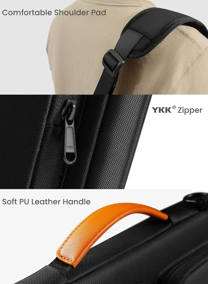 360 Protective Laptop Shoulder Bag for 16-inch MacBook Pro M3/M2/M1 Pro/Max A2991 A2485 2023-2019, Water-resistant Sleeve for Dell XPS 15 Surface Book 3 The New Razer Blade 16