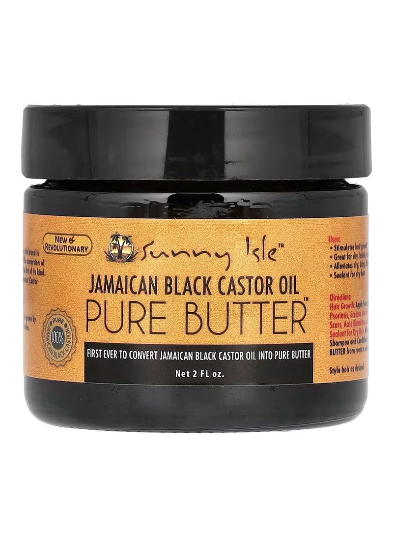 Sunny Isle, Jamaican Black Castor Oil, Pure Butter, 2 fl oz