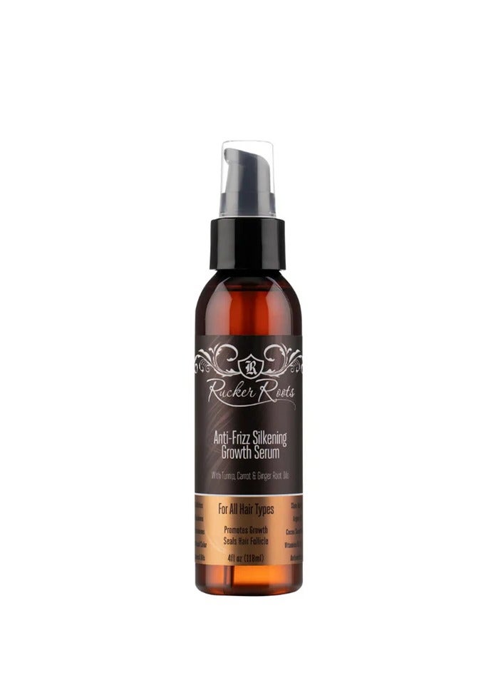 Rucker Roots Anti-Frizz Silkening Growth Serum 118ml,Made in USA.