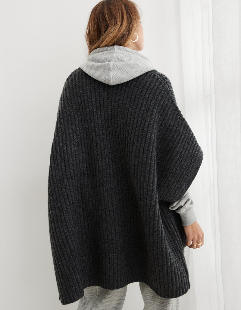 Aerie Marled Rib Sweater Cape