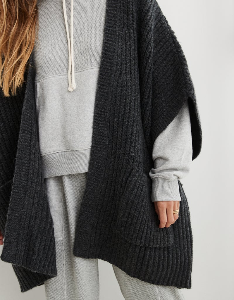 Aerie Marled Rib Sweater Cape