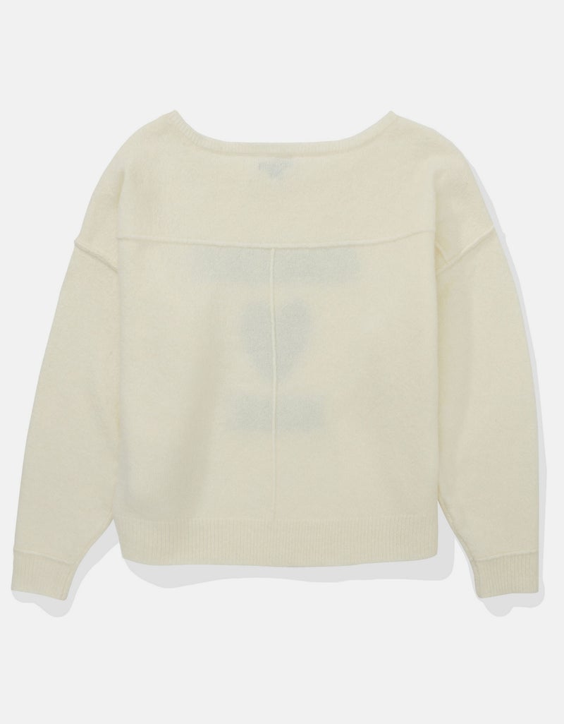 Whoa So Soft Ballet-Neck Sweater