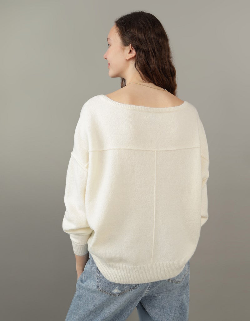 Whoa So Soft Ballet-Neck Sweater