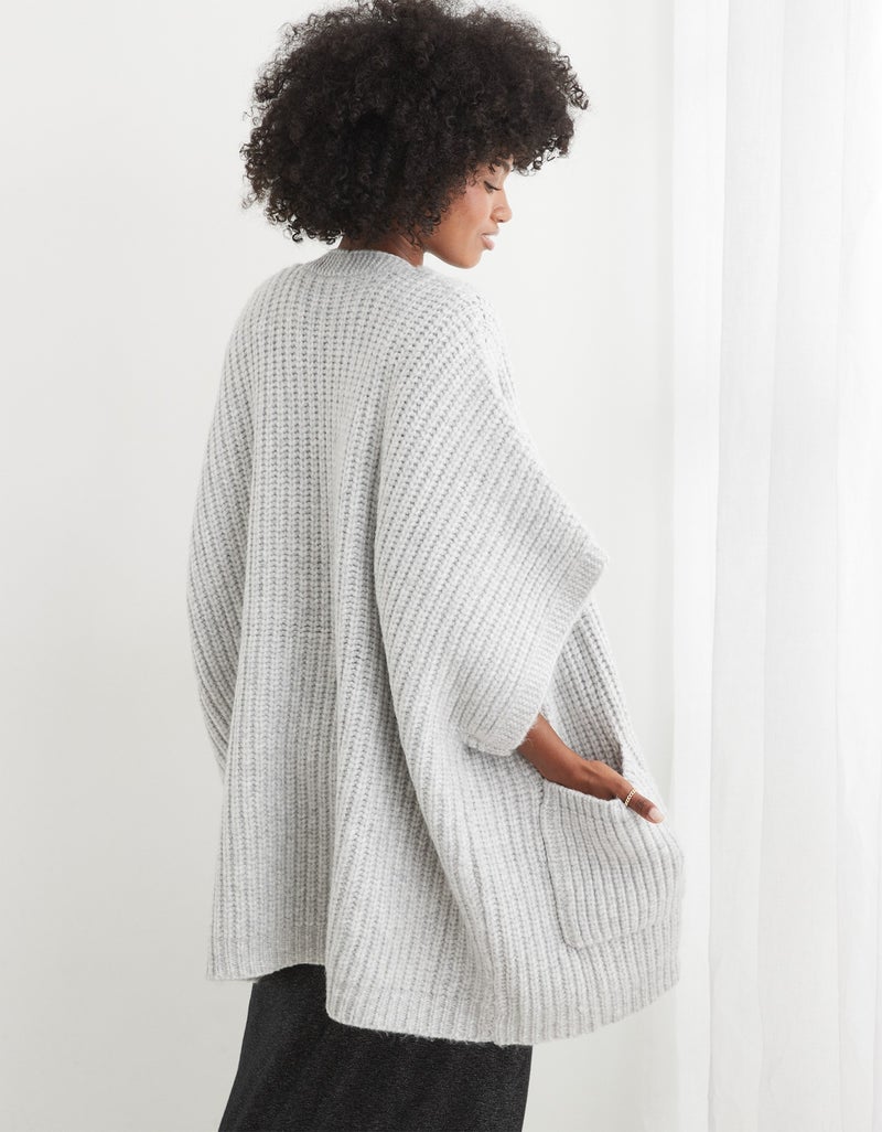 Aerie Marled Rib Sweater Cape