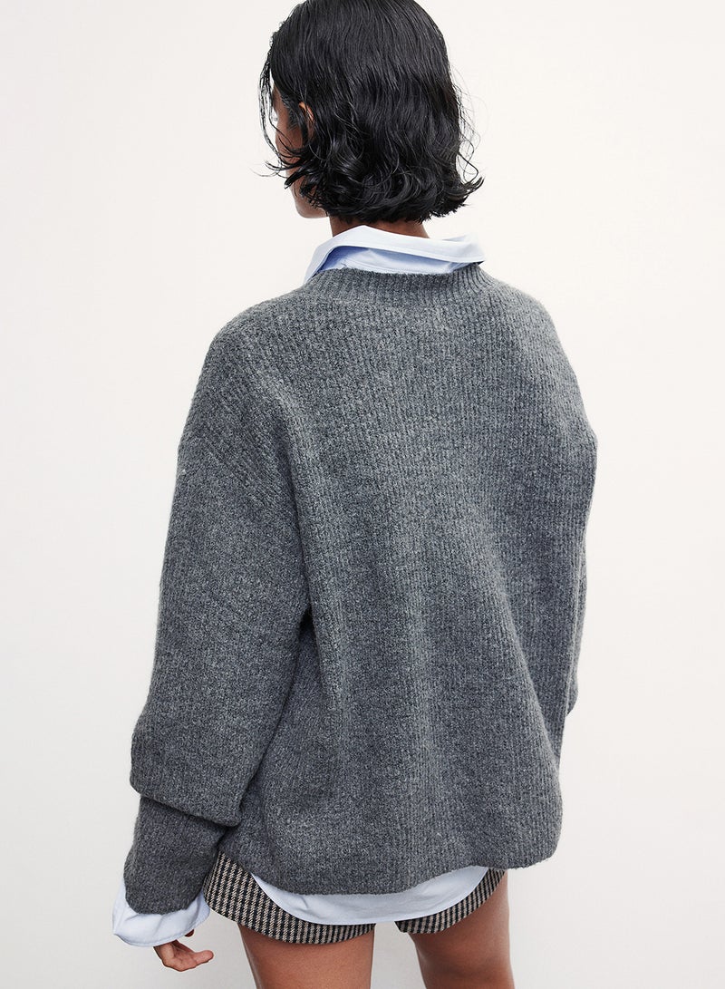 Rib-Knit Jumper