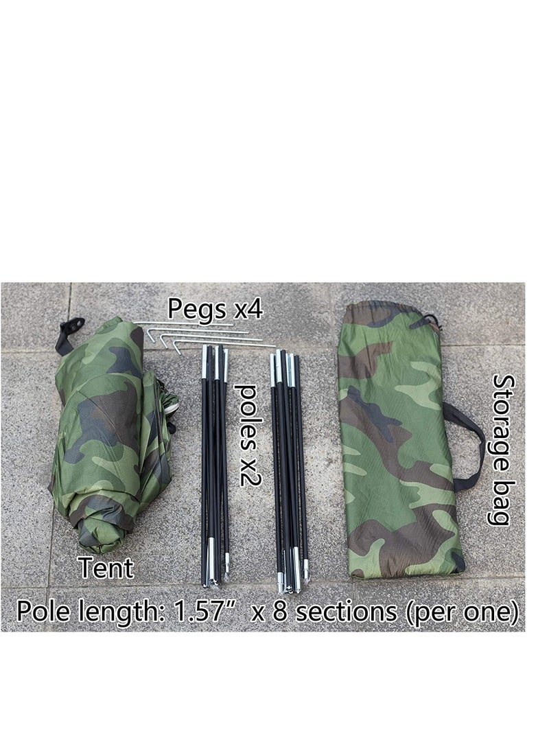 Tent Camouflage Patterns Camping Backpacking for Hiking Outdoor Equipment Lightweight Single Person with Carry Bag