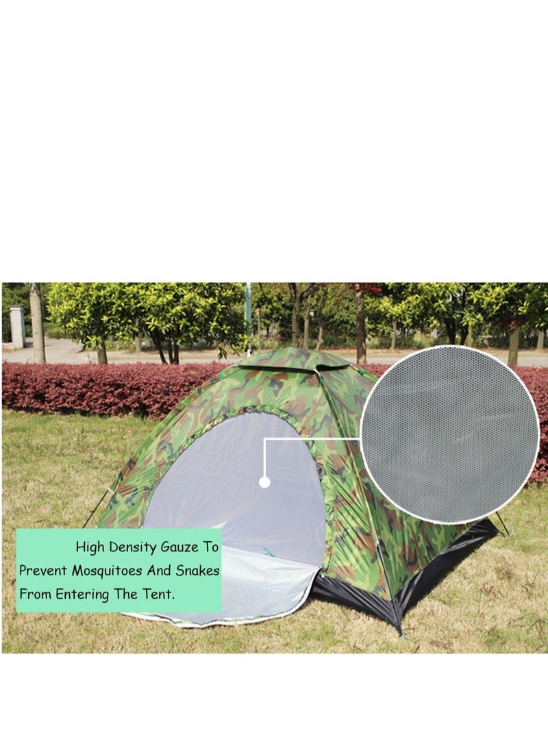 Tent Camouflage Patterns Camping Backpacking for Hiking Outdoor Equipment Lightweight Single Person with Carry Bag