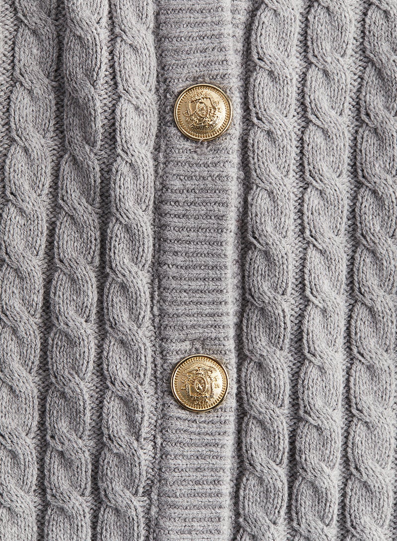 Cable-Knit Cardigan