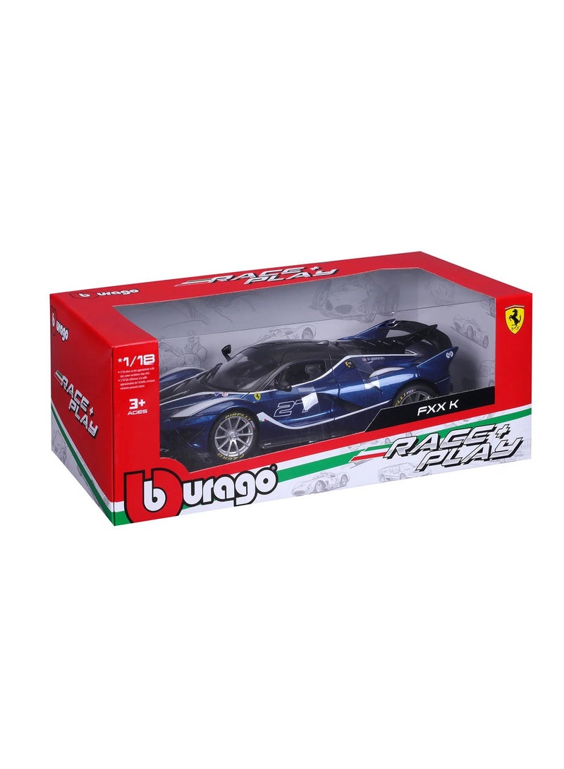 18-16012 - 1:18 - Bburago Ferrari R&P FXX K EVO - #27 Blue