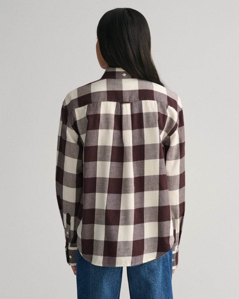 Gant Teen Girls Relaxed Fit Checked Shirt