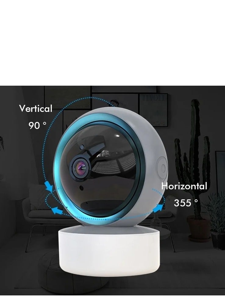 High Definition 1080P 360 Degree Wireless IP Camera Fisheye Panoramic Monitoring Security Camera Wifi Night Vision Bulb Camera Baby Monitoring Camera