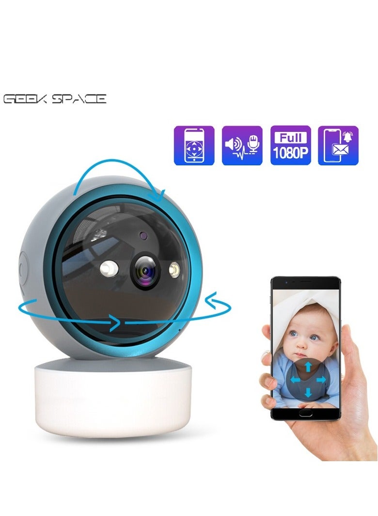 High Definition 1080P 360 Degree Wireless IP Camera Fisheye Panoramic Monitoring Security Camera Wifi Night Vision Bulb Camera Baby Monitoring Camera