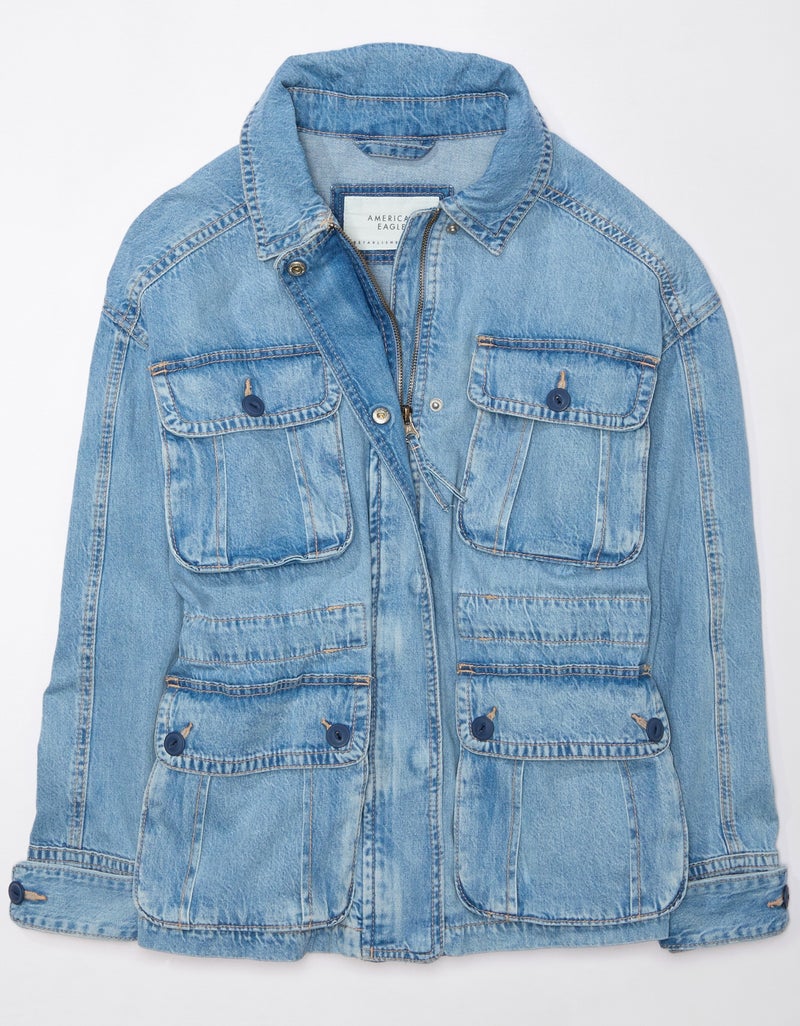 Denim Utility Parka