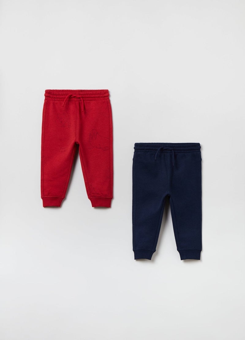 Ovs Baby Boy  2 Pack Drawstring Joggers