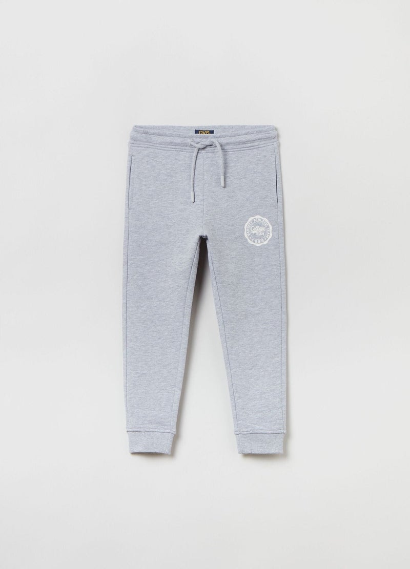 Ovs Plush Joggers With Drawstring