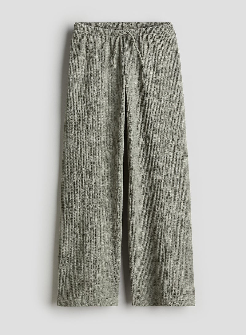 Crinkled Jersey Trousers