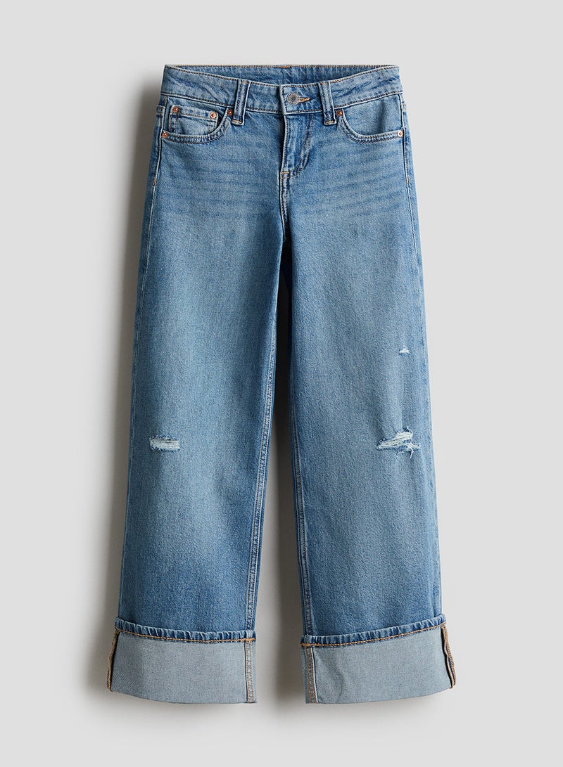 Wide Leg Low Jeans