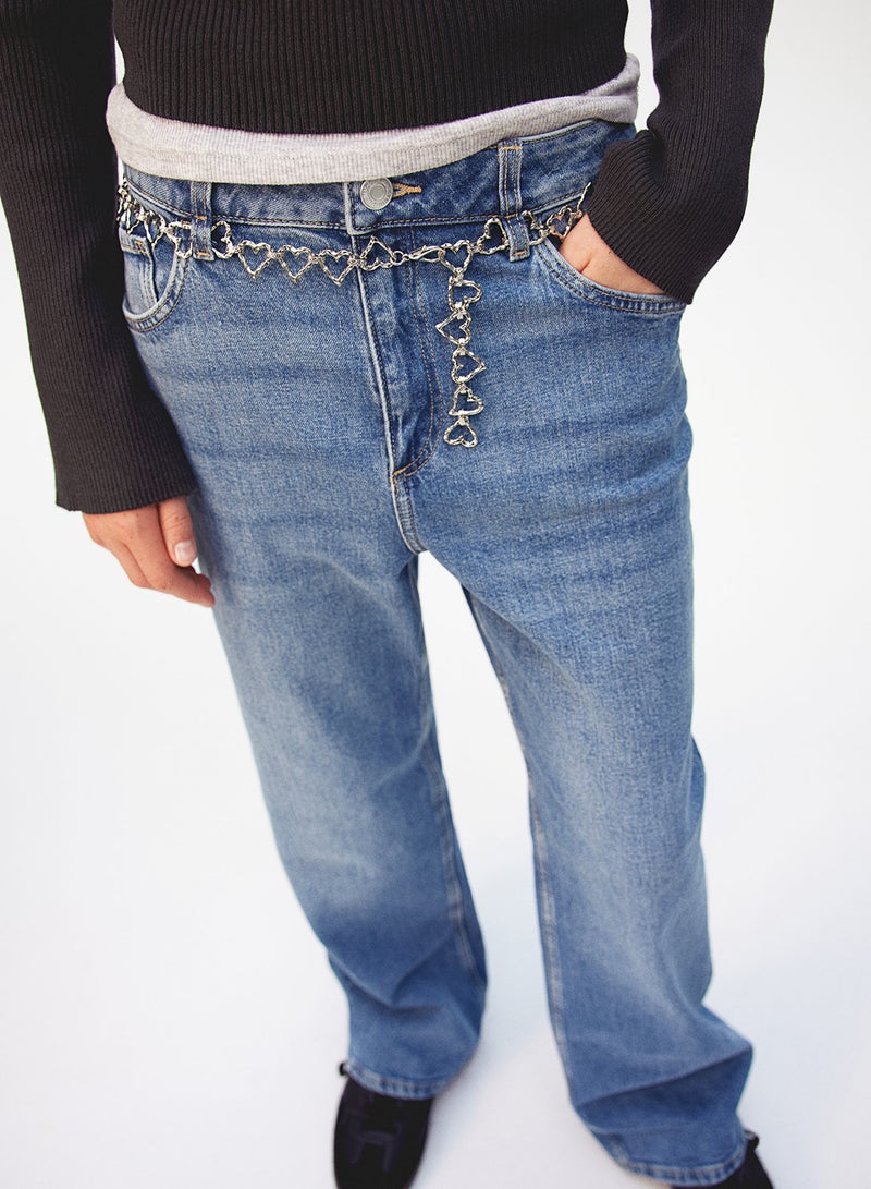 Baggy Fit Bootcut Leg Jeans