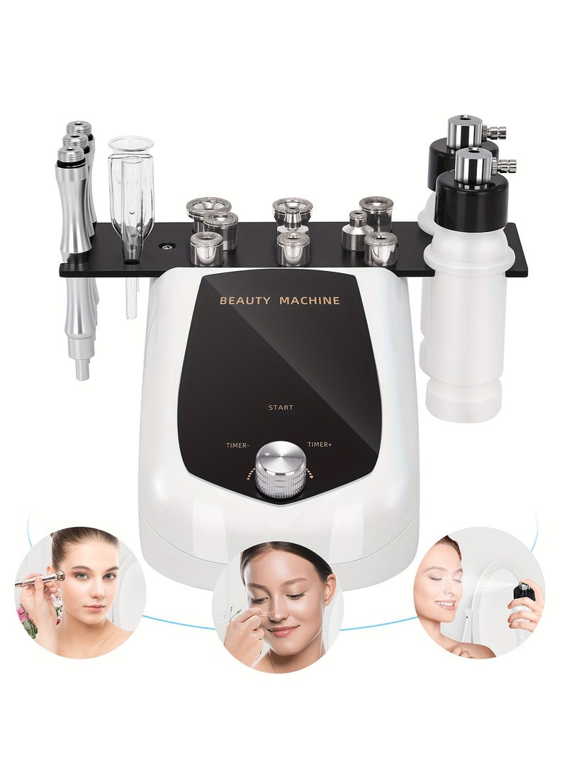 Diamond Microdermabrasion Dermabrasion Device, 100-240V, 3-in-1 Diamond Microdermabrasion Device, Rechargeable, Cleaning Sucker, Skin Care Dermabrasion Device(EU)