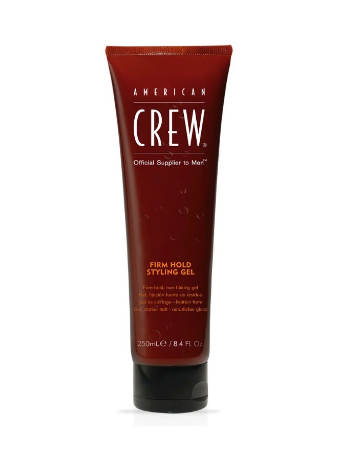 American Crew Men's Hair Gel, Firm Hold, Non-Flaking Styling Gel, 8.4 Fl Oz