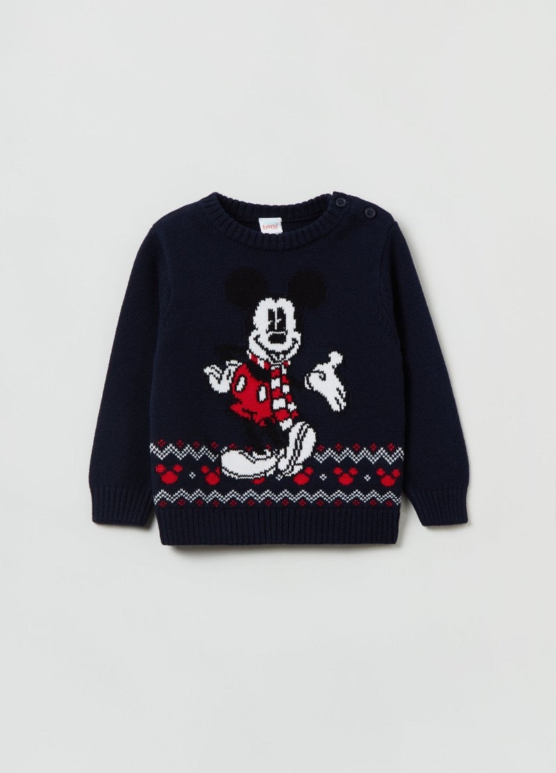 Ovs Baby Boy  Mickey Mouse Knitted Jumper