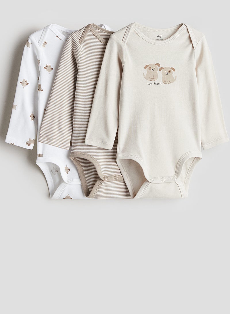 3-Pack Long-Sleeved Bodysuits