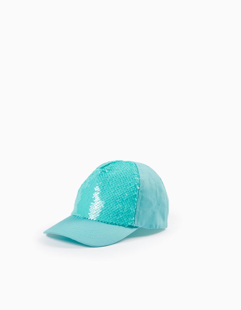 Zippy Cap With Sequins For Girls