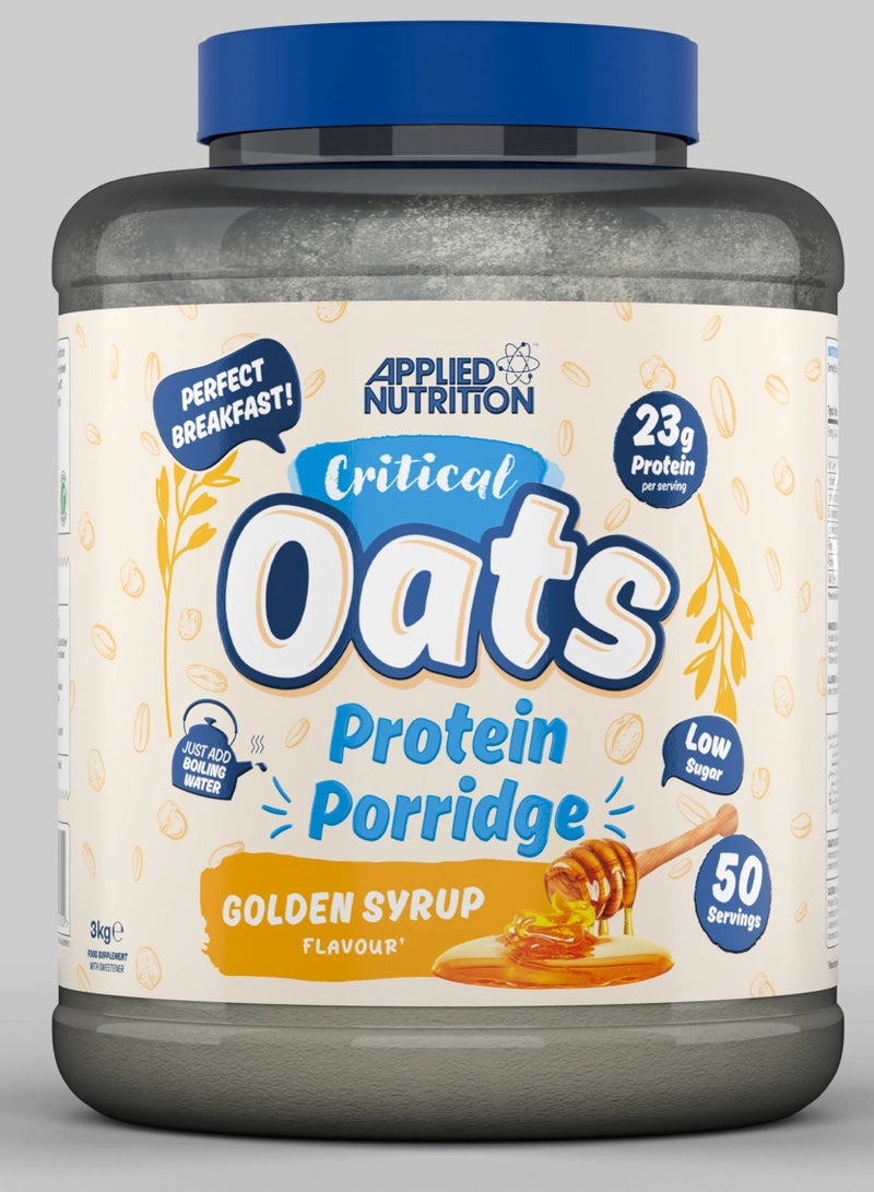 Applied Nutrition Critical Oats Protein Porridge - Golden Syrup Flavor - 3kg