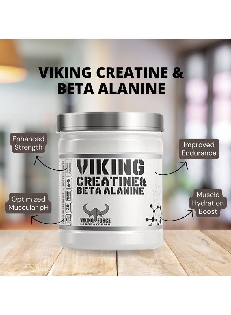 Viking Creatine and Beta Alanine 300g, 30 servings - Mix Berries