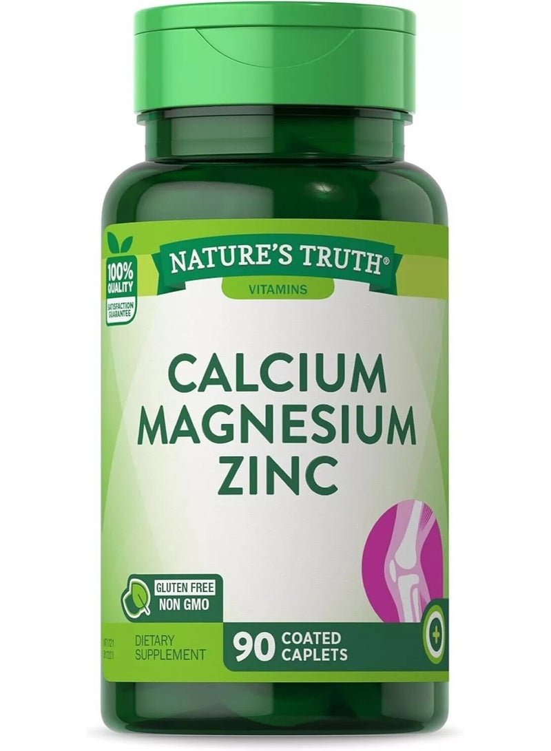 Nature’s Truth, Calcium+Magnesium+Zinc, 90 Caps, 30 Servings