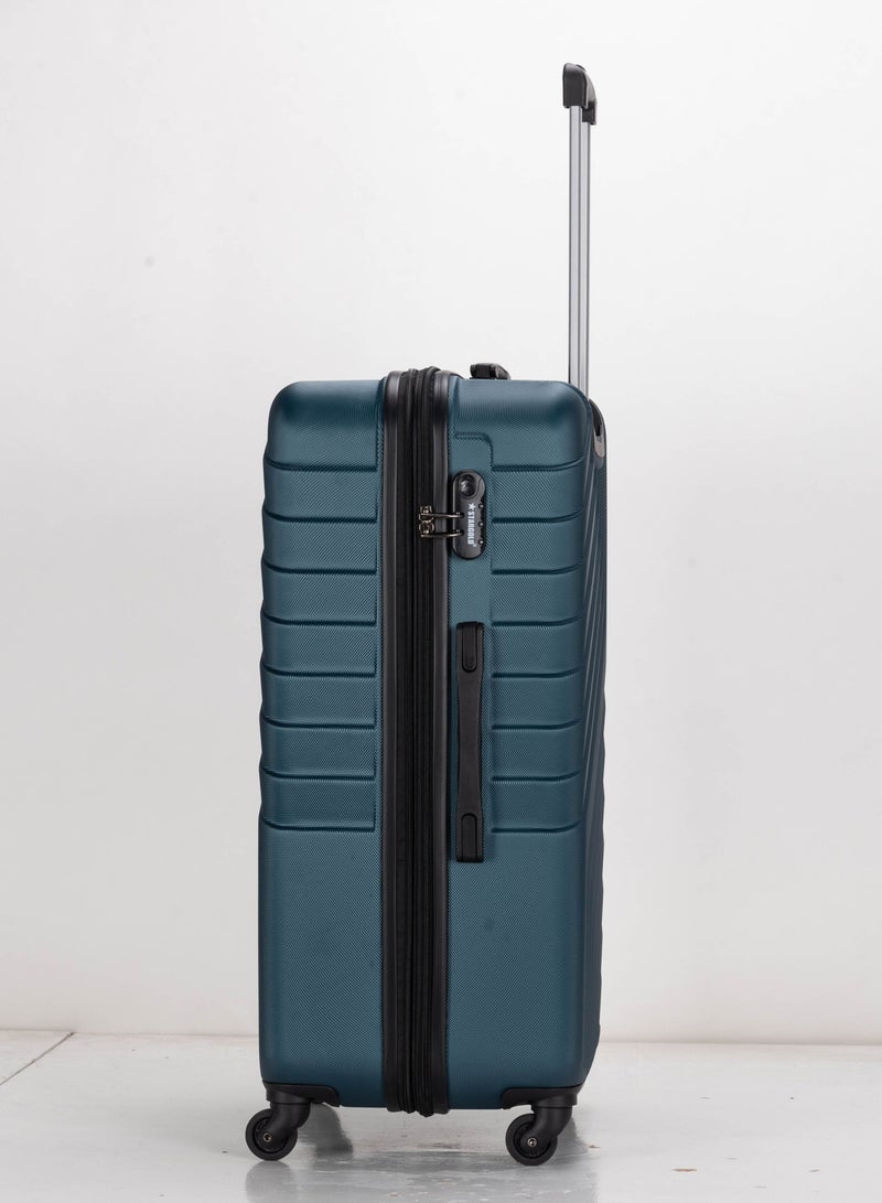 4 Pack Of Hardside Spinner Number Locked Luggage Trolley