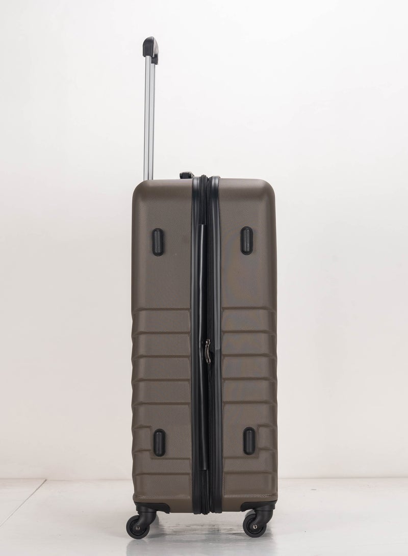 4 Pack Of Hardside Spinner Number Locked Luggage Trolley