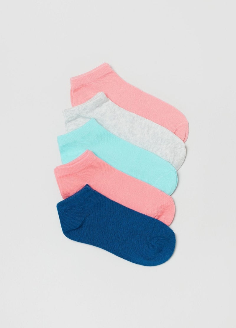 Ovs Five-Pack Multicoloured Shoe Liners