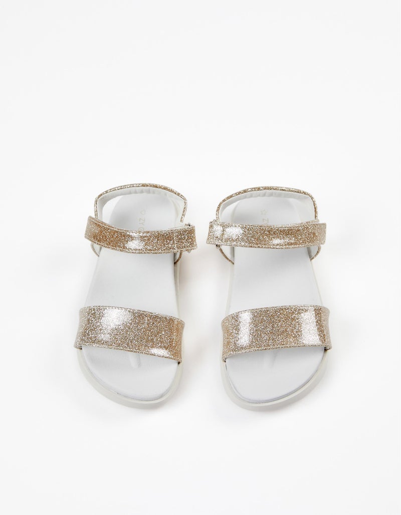 Shiny Sandals for Girls, Gold