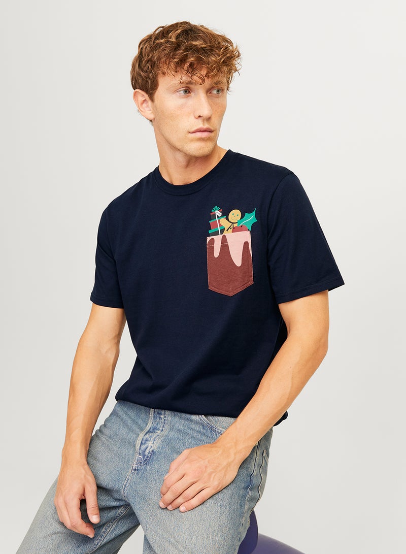 Christmas Graphic Crew Neck T-Shirt