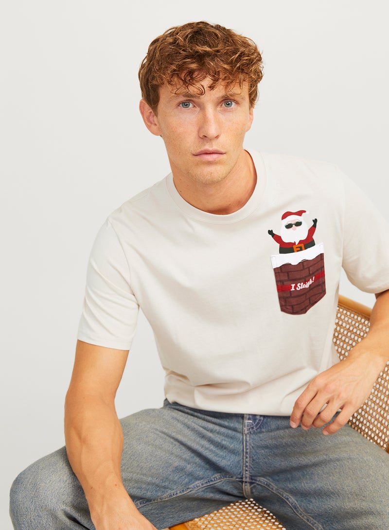 Christmas Graphic Crew Neck T-Shirt